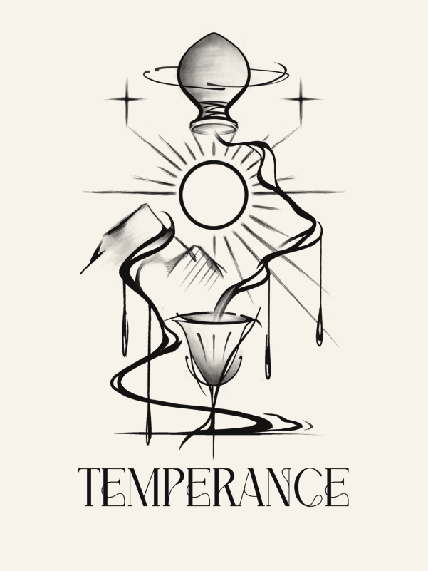 塔羅刺青圖案 Temperance