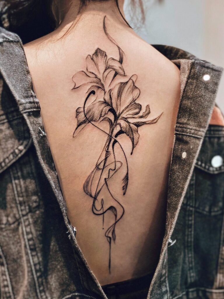 鳶尾花 台中花會刺青設計