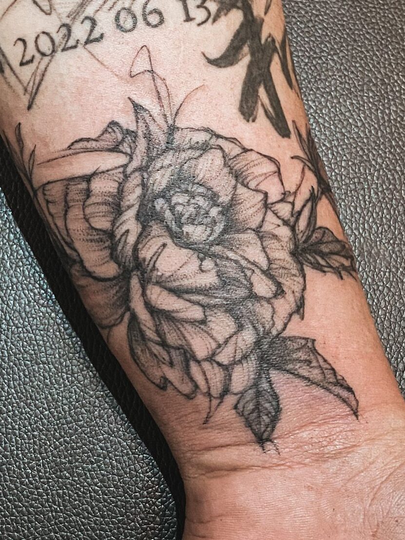 牡丹刺青 花卉刺青