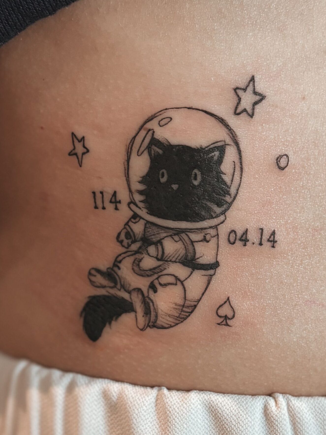 太空貓刺青圖案 可愛貓刺青 台中刺青