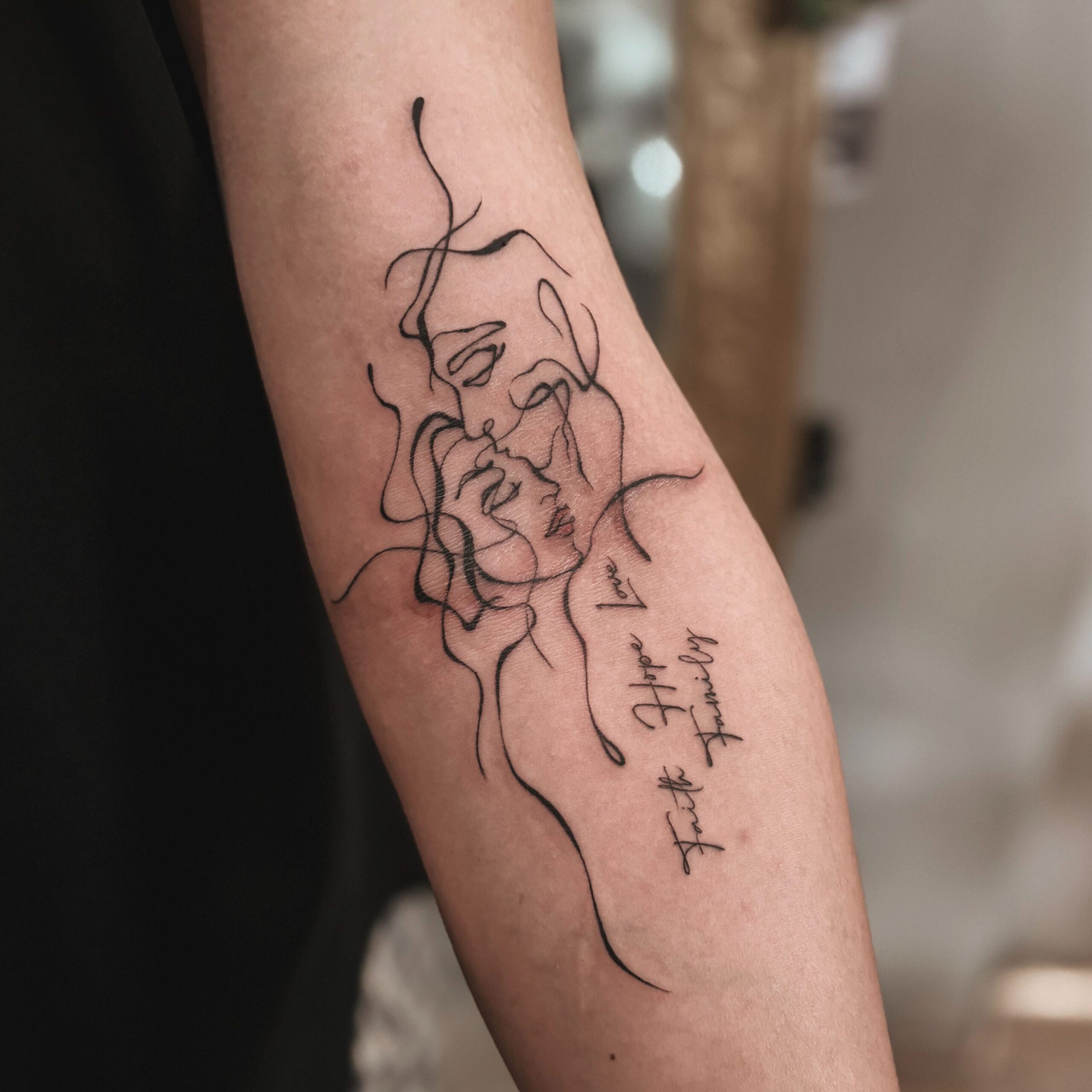 線條文字刺青 台中刺青 