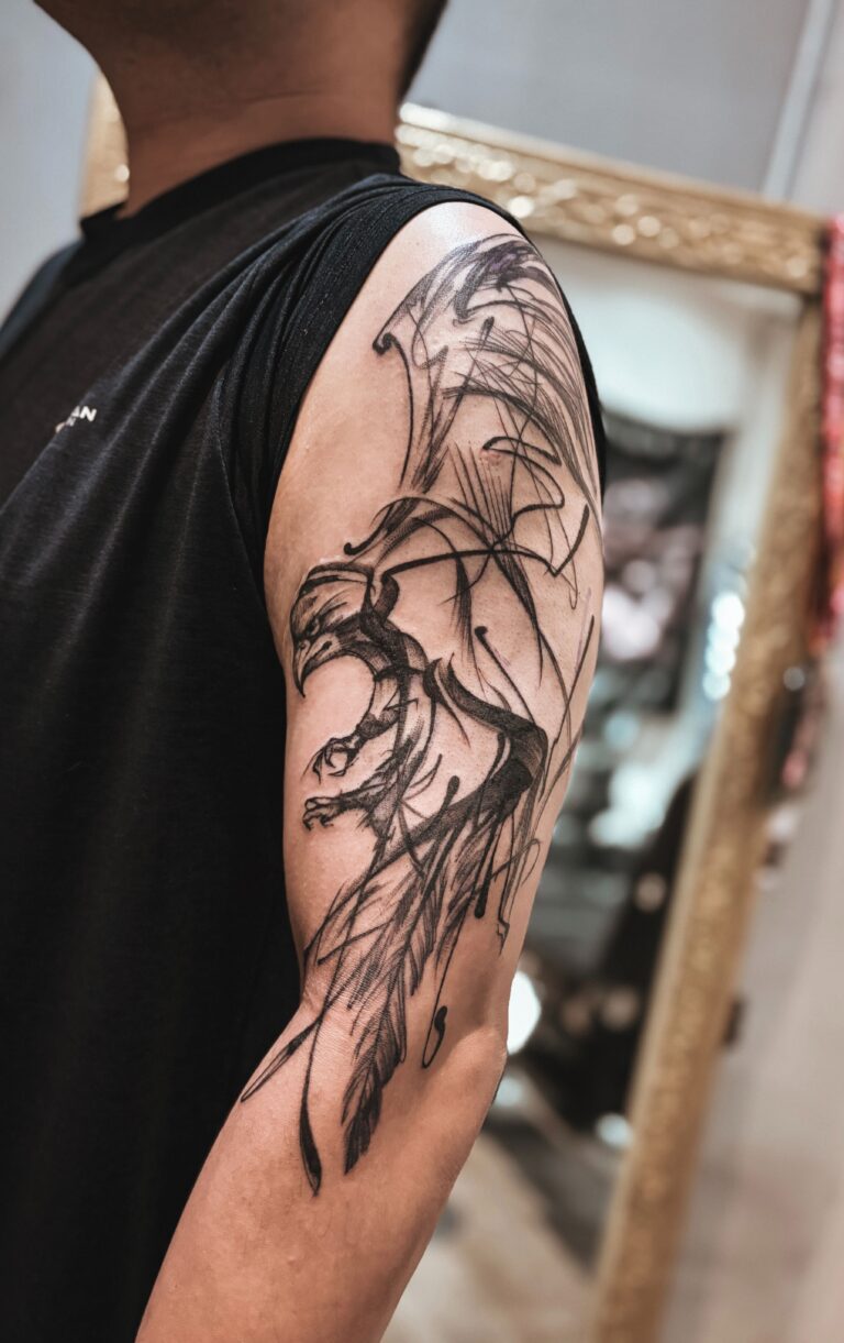 台中刺青圖案 動物刺青 老鷹刺青