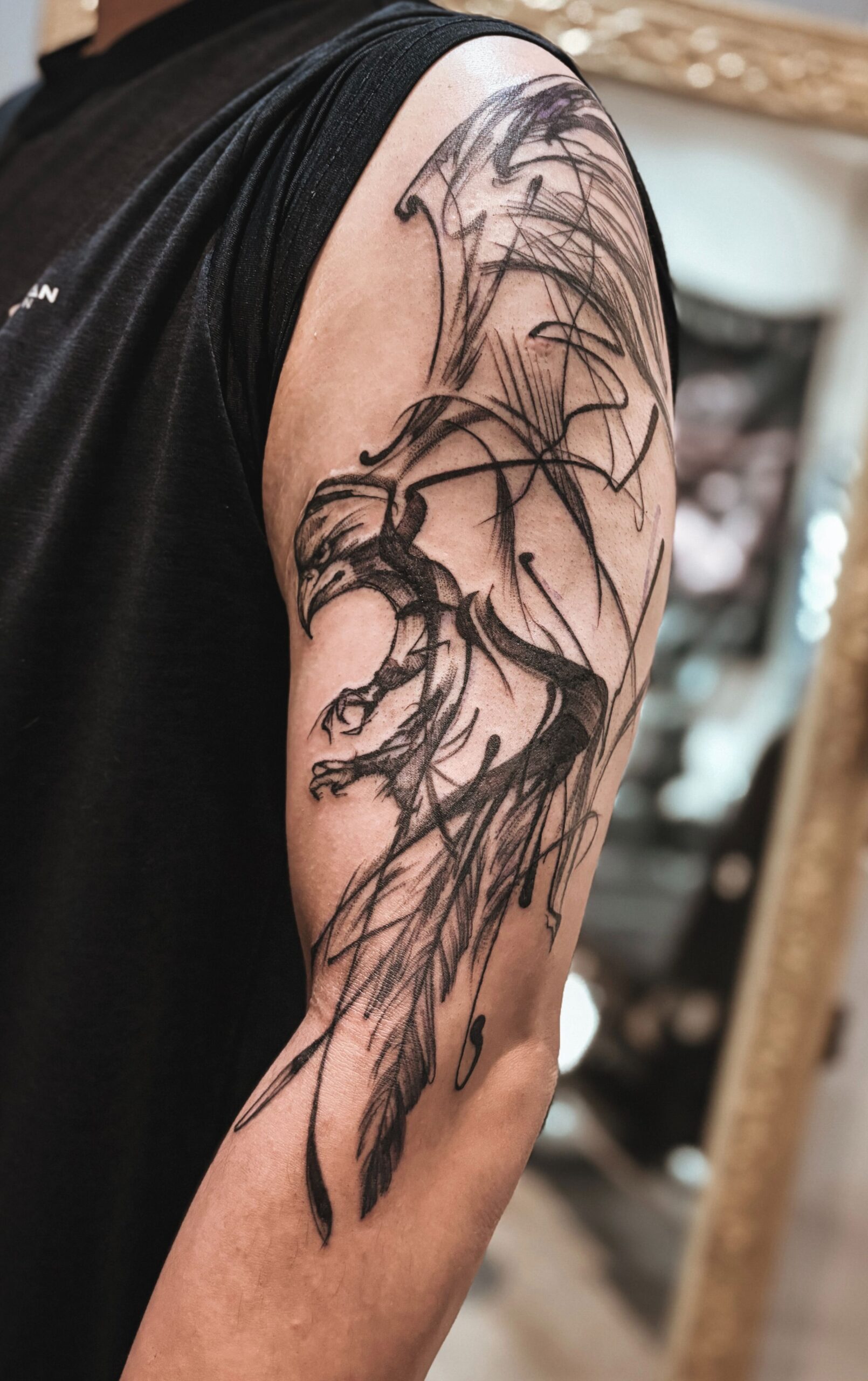 台中刺青圖案 動物刺青 老鷹刺青