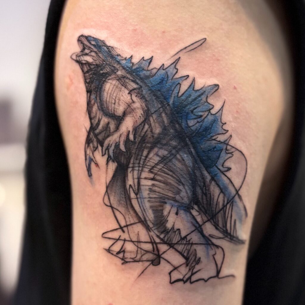 哥吉拉刺青 台中刺青