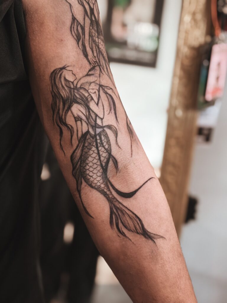 台中刺青：人魚刺青