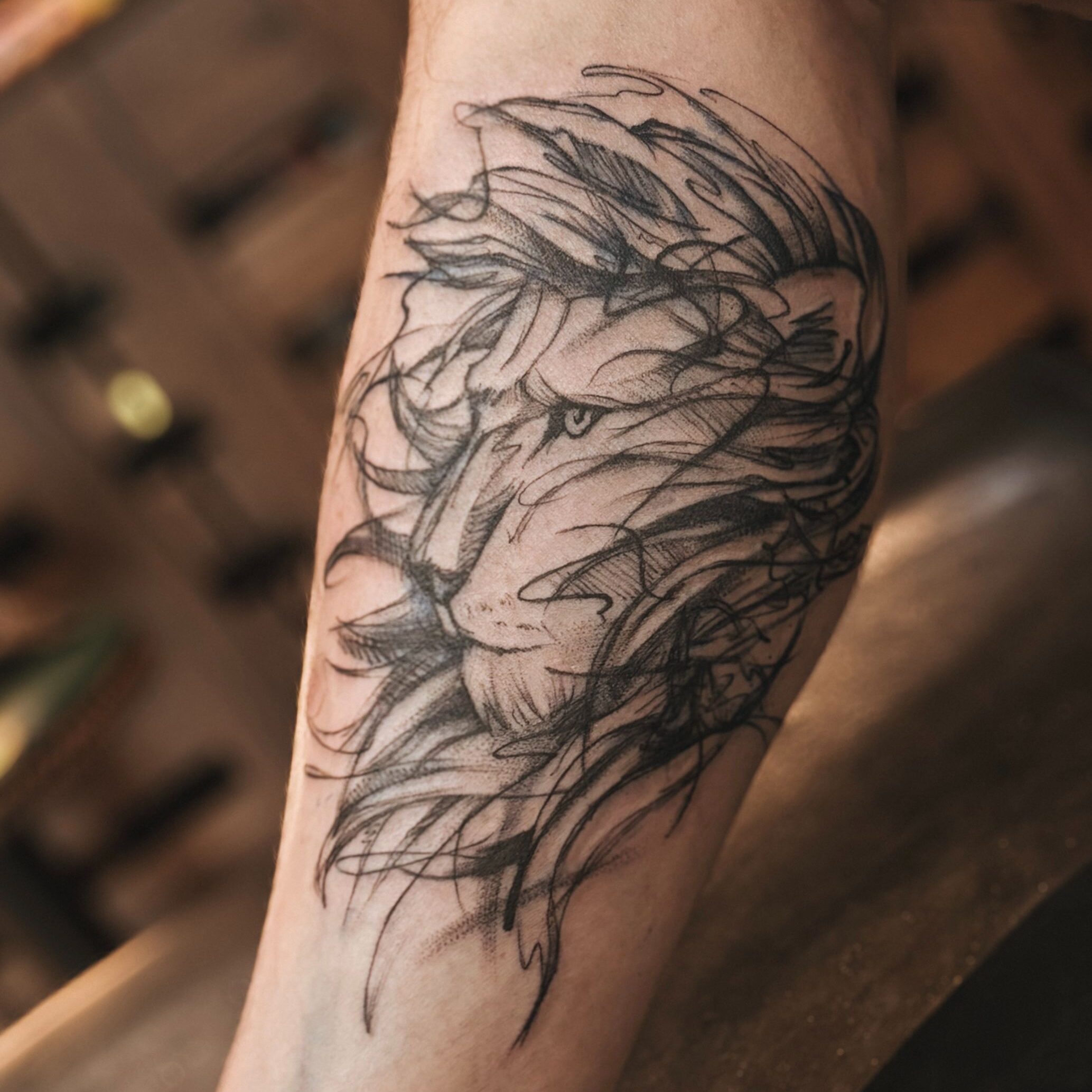 台中刺青 獅子